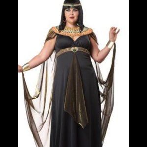 Queen of the Nile costume- includes dress, cape,, collar and head piece